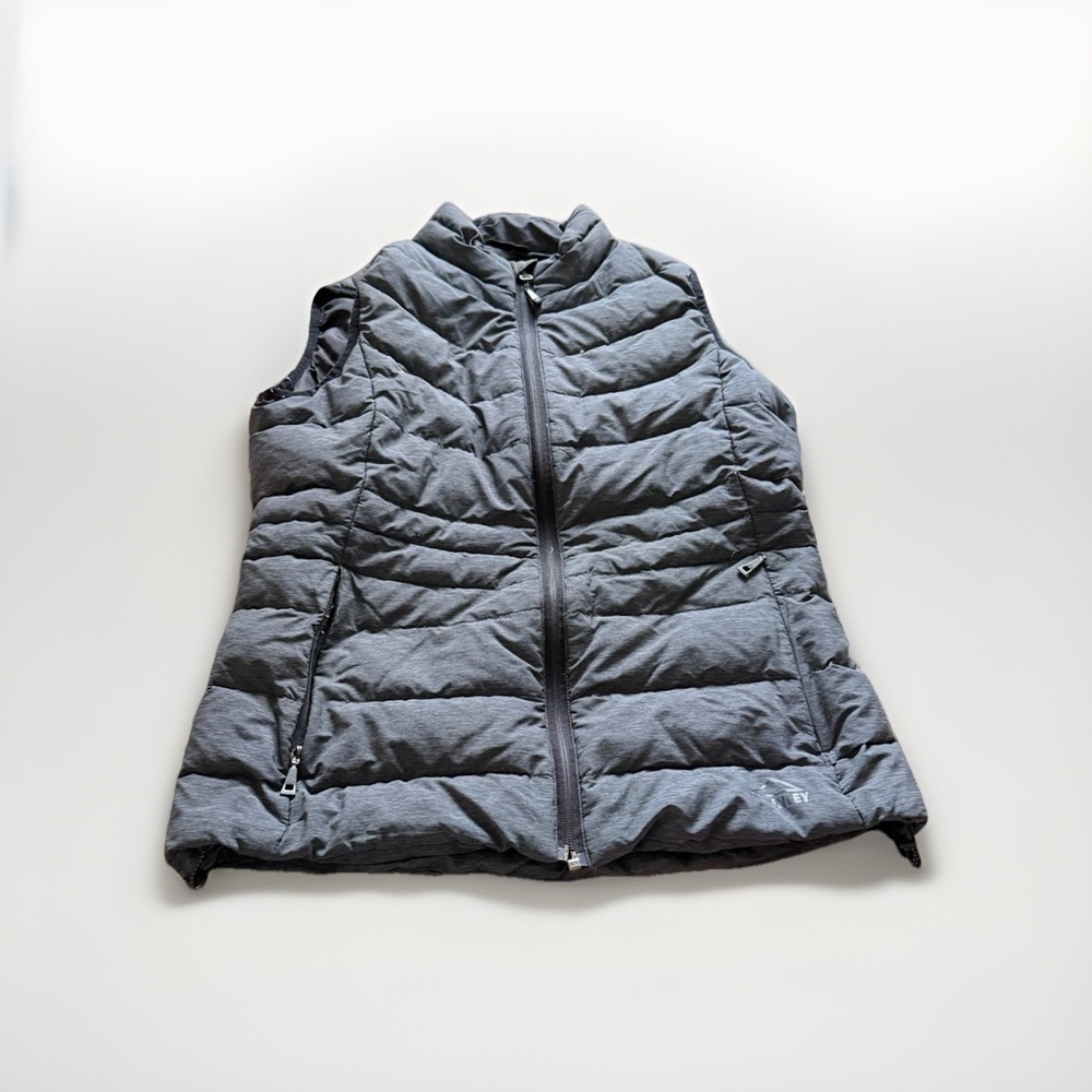 McKinley Womens Down Puffer Vest Gray‎ Insulated Gilet Jacket Size S